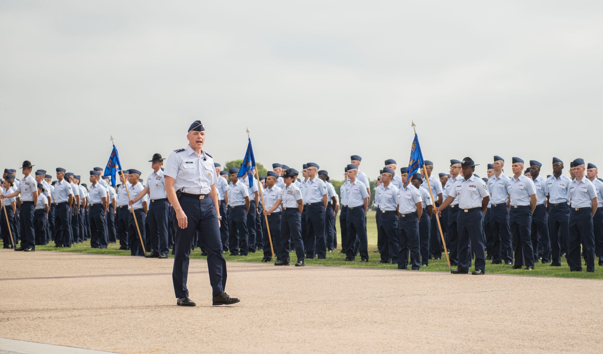 8th Air Force Commander speaks to BMT graduates