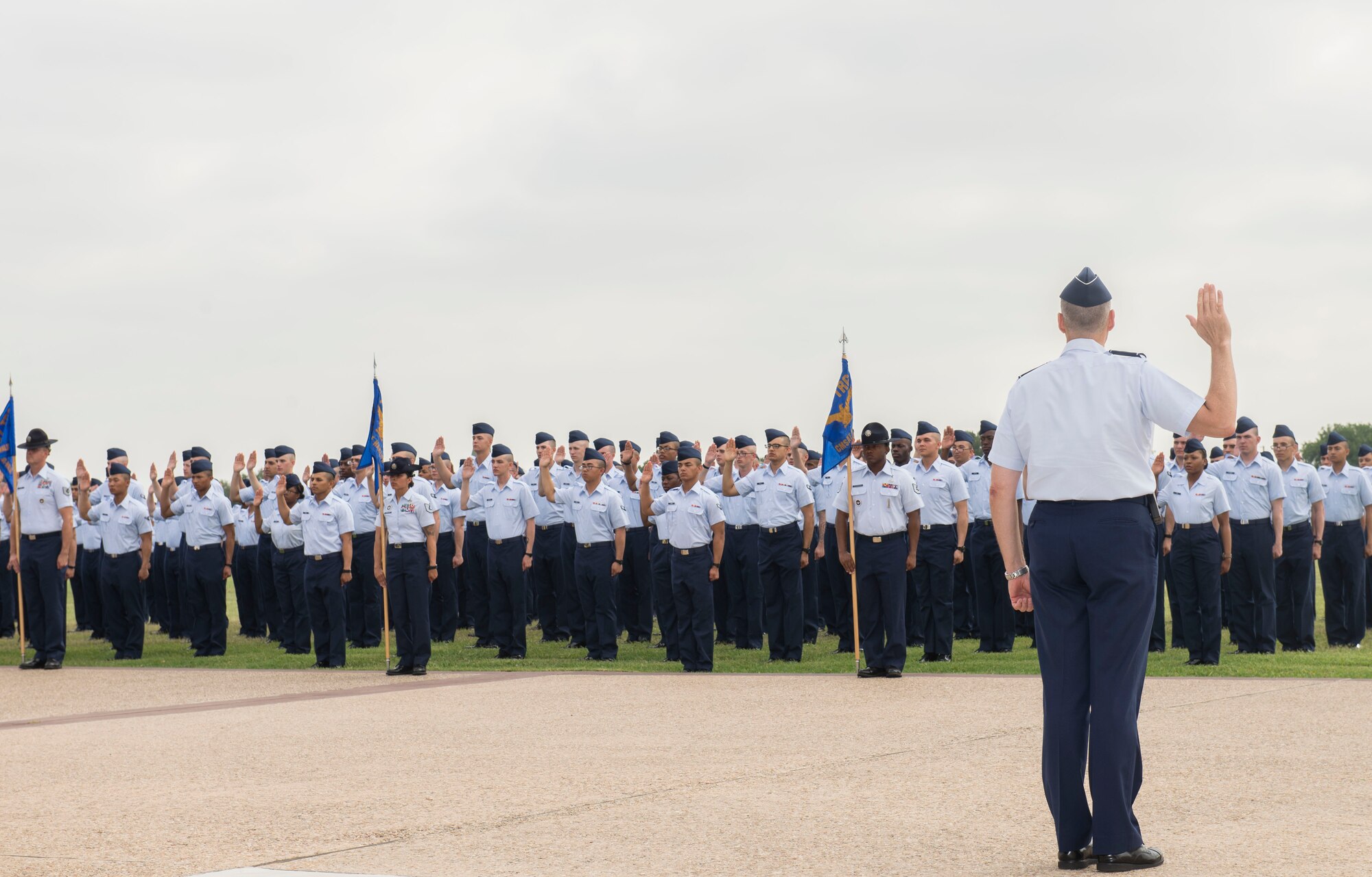 8th Air Force Commander speaks to BMT graduates