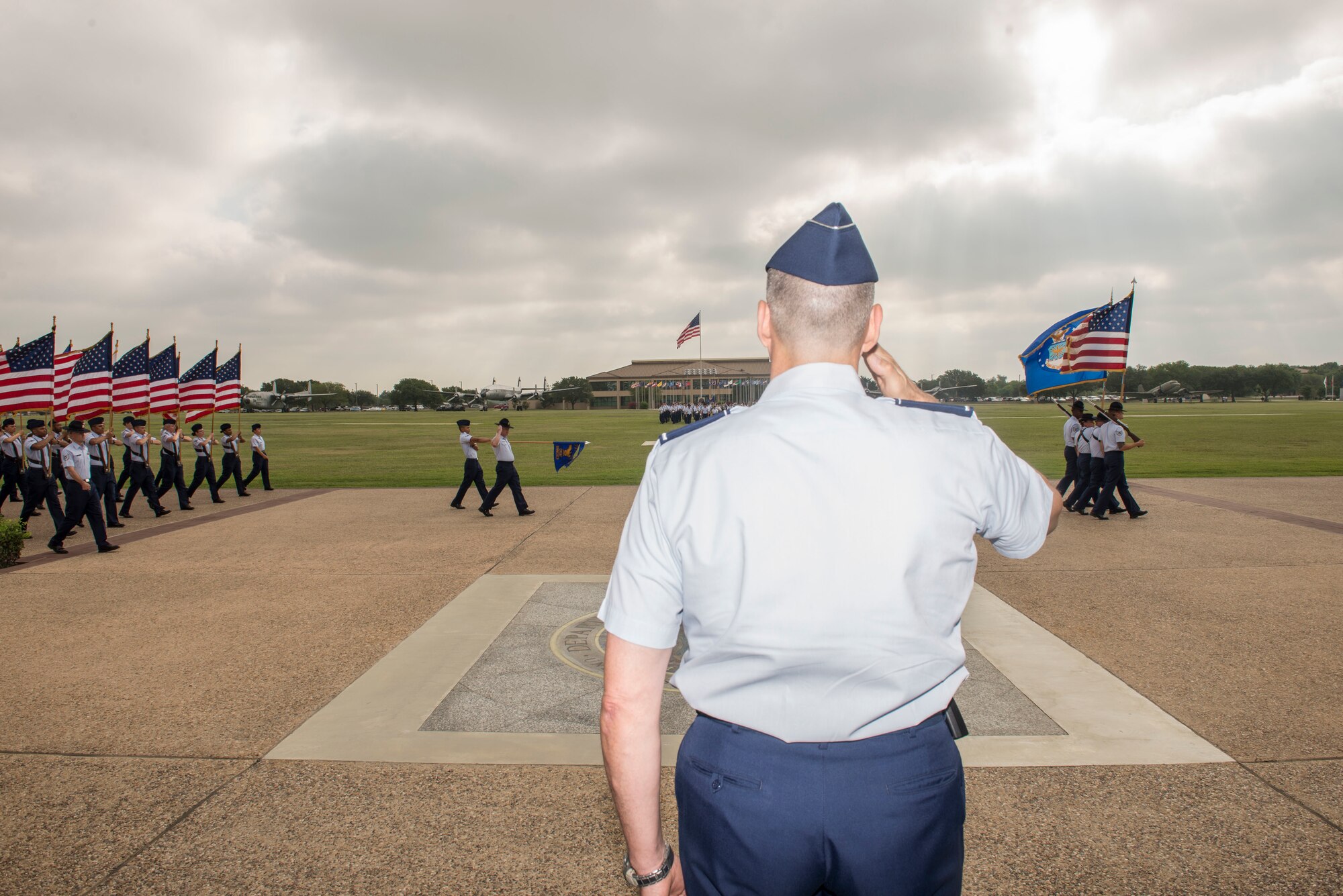 8th Air Force Commander speaks to BMT graduates