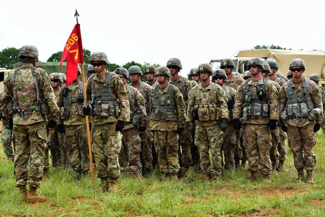 Arkansas National Guard soldiers conduct a live fire training exercise.