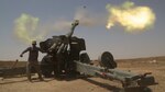 Iraqi security forces fire artillery at known Islamic State of Iraq and Syria locations near the Iraqi-Syrian border.