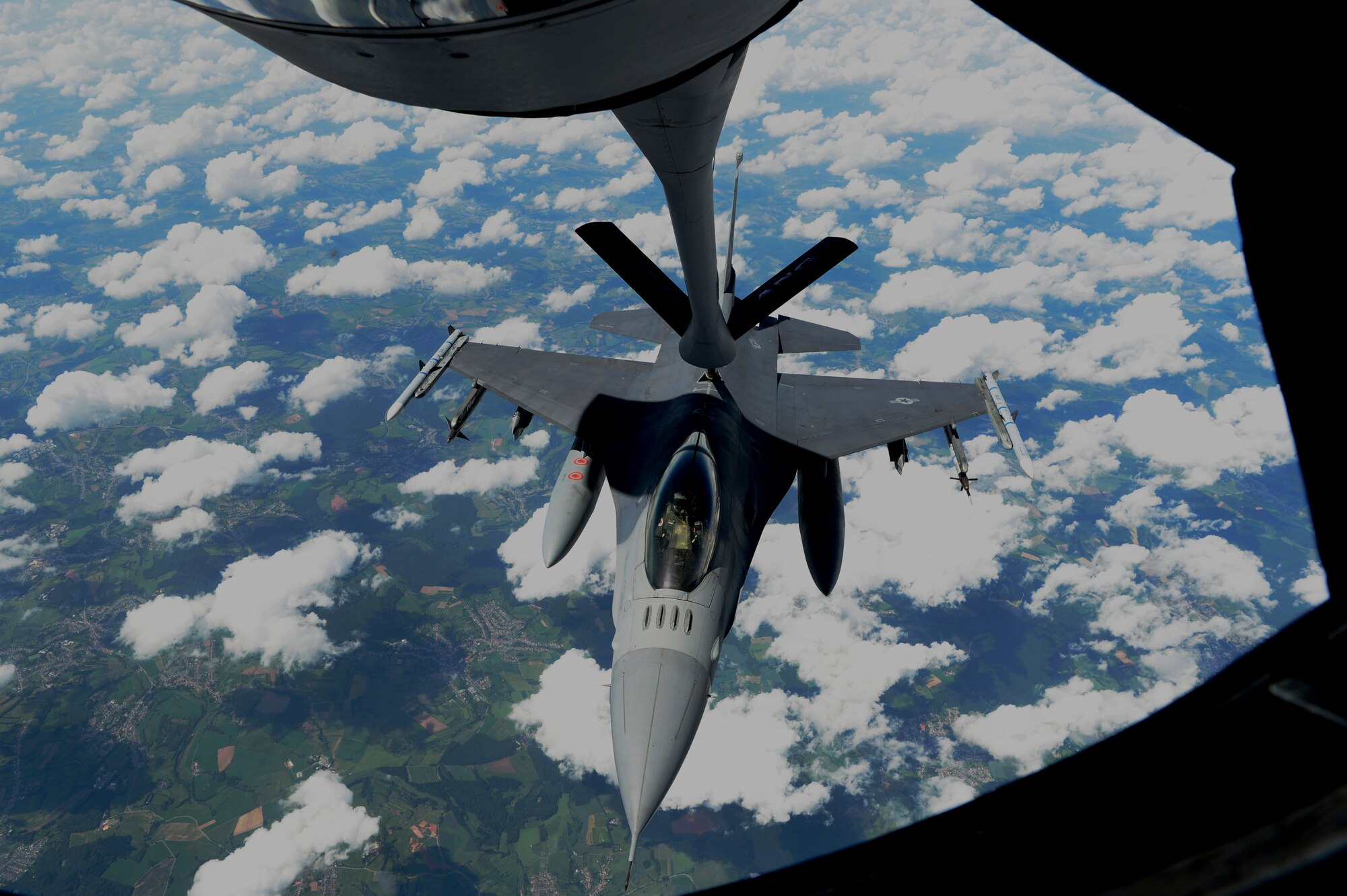 Airmen from the 151st ARW conducted air-to-air refueling for total force integration training.