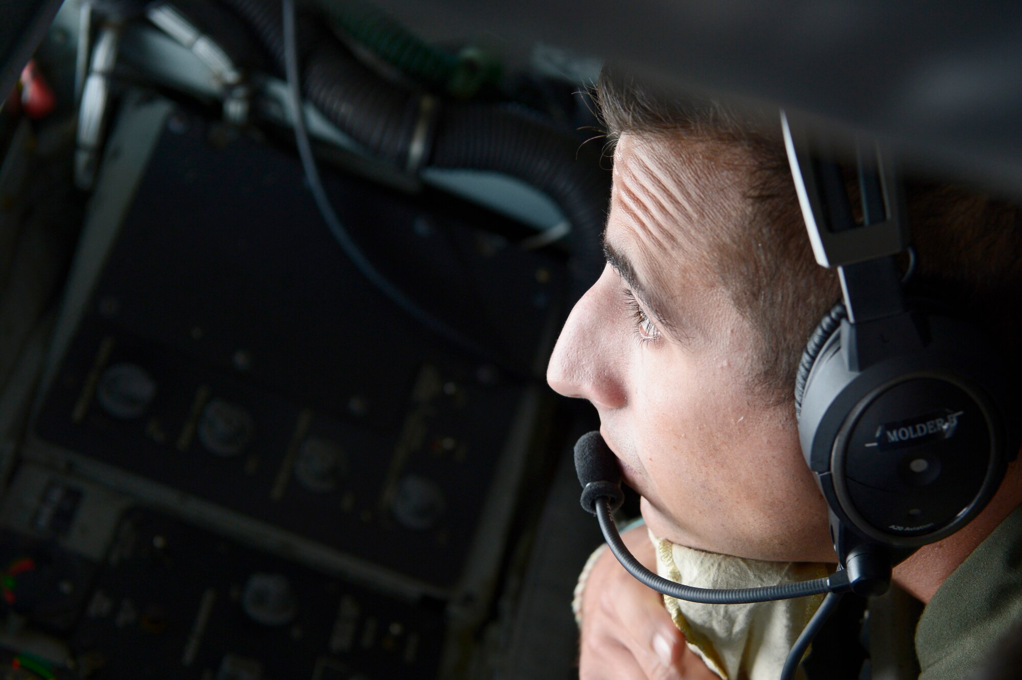 The boom operator is responsible for safely and effectively refueling aircraft during flight.