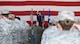 Members of the Wolf Pack render the initial salute to U.S. Air Force Col. John W. Bosone at the 8th Fighter Wing change of command ceremony at Kunsan Air Base, Republic of Korea, June 1, 2018. Bosone is the 58th commander to take the title of “Wolf” since Gen. Robin Olds in 1967. (U.S. Air Force photo by Staff Sgt. Victoria H. Taylor)