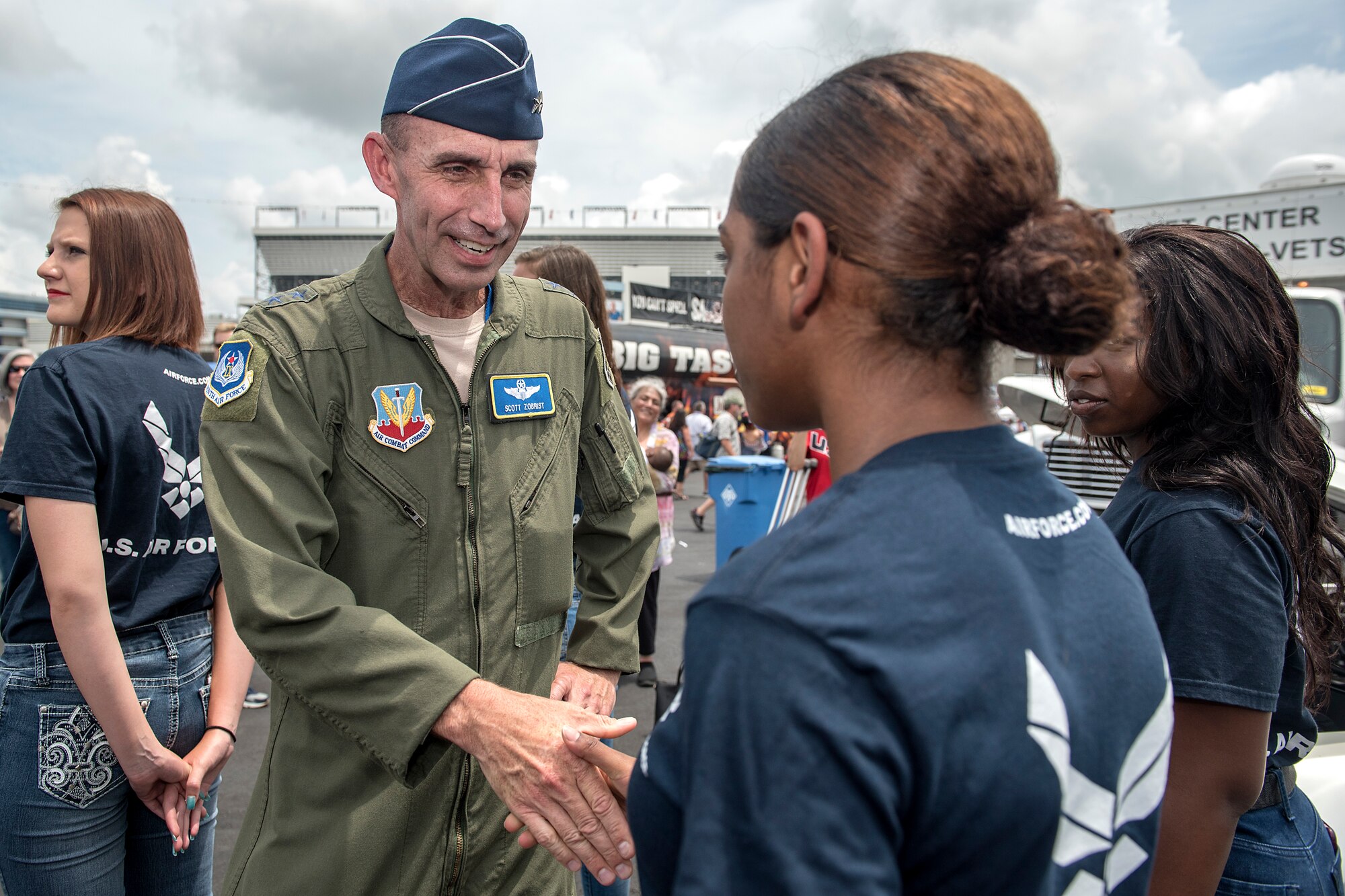 Team Seymour Airmen honored during NASCAR race