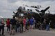 Museum visitors met with aircrews and viewed static WWII aircraft as part of the Memphis Belle exhibit opening events May 17-19, 2018. (U.S. Air Force photo by Ken LaRock)