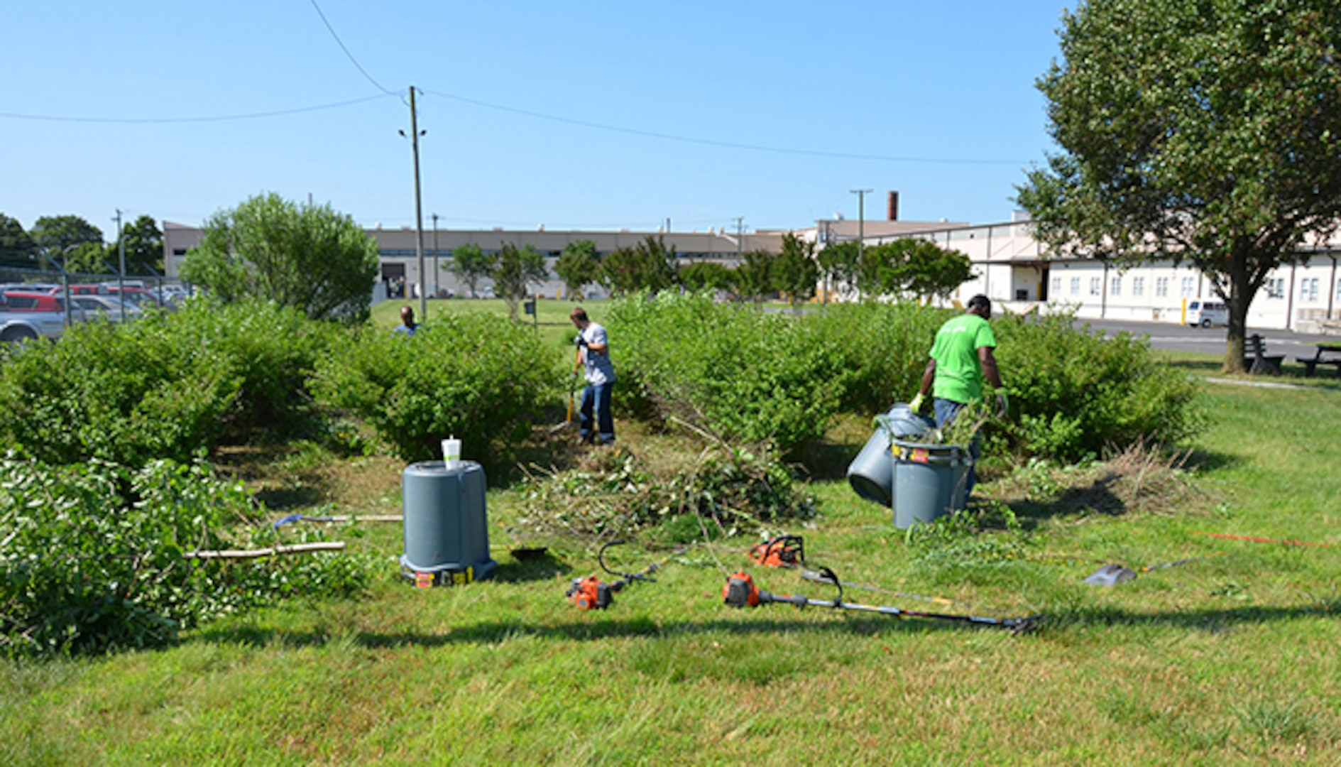 ARC Employees replenish bio-unit