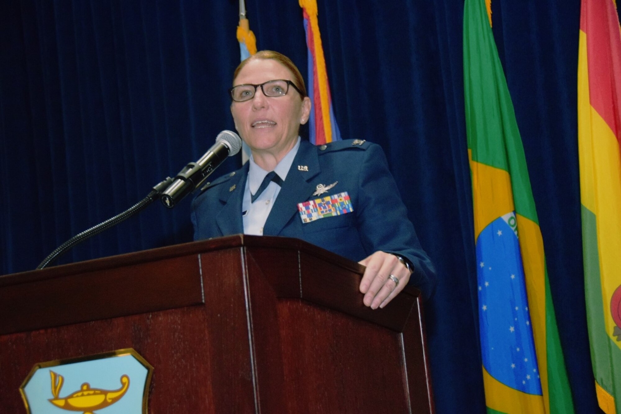 Reserve Citizen Airmen assigned to the 960th Cyberspace Operations Group witnessed a change of command during a ceremony at Joint Base San Antonio-Lackland, June 2.