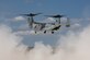 A U.S. Marine Corps MV-22 Osprey prepares to land on a landing zone at an undisclosed location, May 18, 2018. The 441st Air Expeditionary Squadron at the landing zone supports all joint and coalition operations in support of Operation Inherent Resolve. (U.S. Air Force photo by Tech. Sgt. Caleb Pierce)