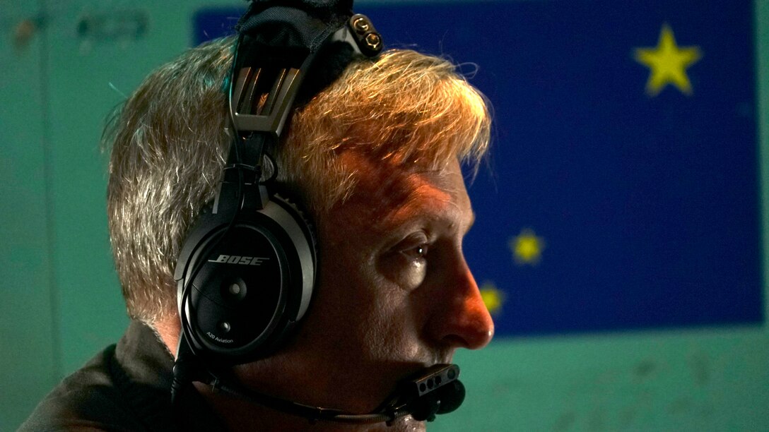 Air Force Reserve Lieutenant Colonel Matt Winkler, aircraft commander, sits on an HC-130- P/N “King” from the 920th Rescue Wing at Patrick Air Force Base in Cocoa Beach, Florida as it flies over Miami Beach, Florida on May 25th, 2018 in preparation for the 2nd annual Salute to American Heroes Air and Sea Show. This two-day event showcases military fighter jets and other aircraft and equipment from all branches of the United States military in observance of Memorial Day.  (U.S. Air Force Reserve Photo by Staff Sergeant Nicholas A. Priest)