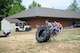 U.S. Airmen with the 446th Aeromedical Evacuation Squadron move tires as part of the first ever 446th AES amazing race morale event, June 2, 2018 at Joint Base Lewis-McChord Wash. (U.S. Air Force photo by Master Sgt. Minnette Mason)