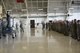 Maj. Robert Sandwith, 115th Fighter Wing chief of safety, addresses Airmen in hangar 406 during a safety briefing in Madison, Wis., June 3, 2018.