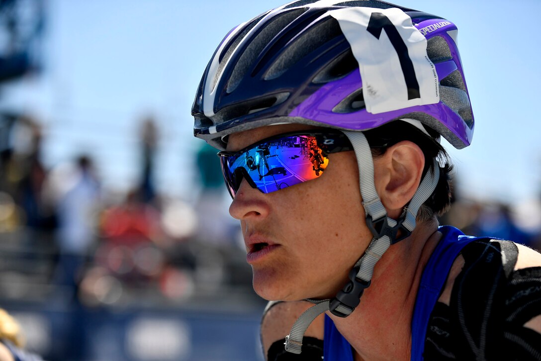 Team Air Force athlete Master Sgt. Lisa Goad is a competitor at the 2018 Defense Department Warrior Games.