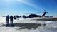 U.S. Air Force and joint U.S. personnel load a helicopter in support of Operation Arctic Care 2018 above the Arctic Circle April 13, 2018. Operation Arctic Care 2018 took more than 140 service members to the far reaches of Alaska during a joint military exercise based out of Kotzebue, Alaska. (U.S. Coast Guard photo)