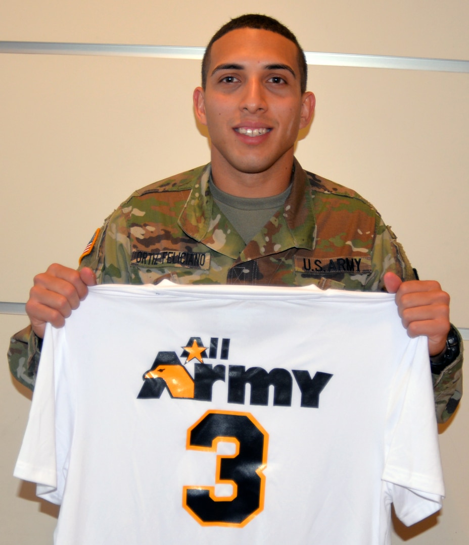 Sgt. Pedro Ortiz Feliciano, 470th Military Intelligence Brigade analyst at Joint Base San Antonio-Fort Sam Houston, served as an assistant coach for the All Army Men’s Volleyball Team that competed in the Armed Forces Volleyball Championship tournament in May at Hurlburt Field, Florida. His expertise and knowledge of volleyball and physical training helped the team to a second place showing at the tournament.