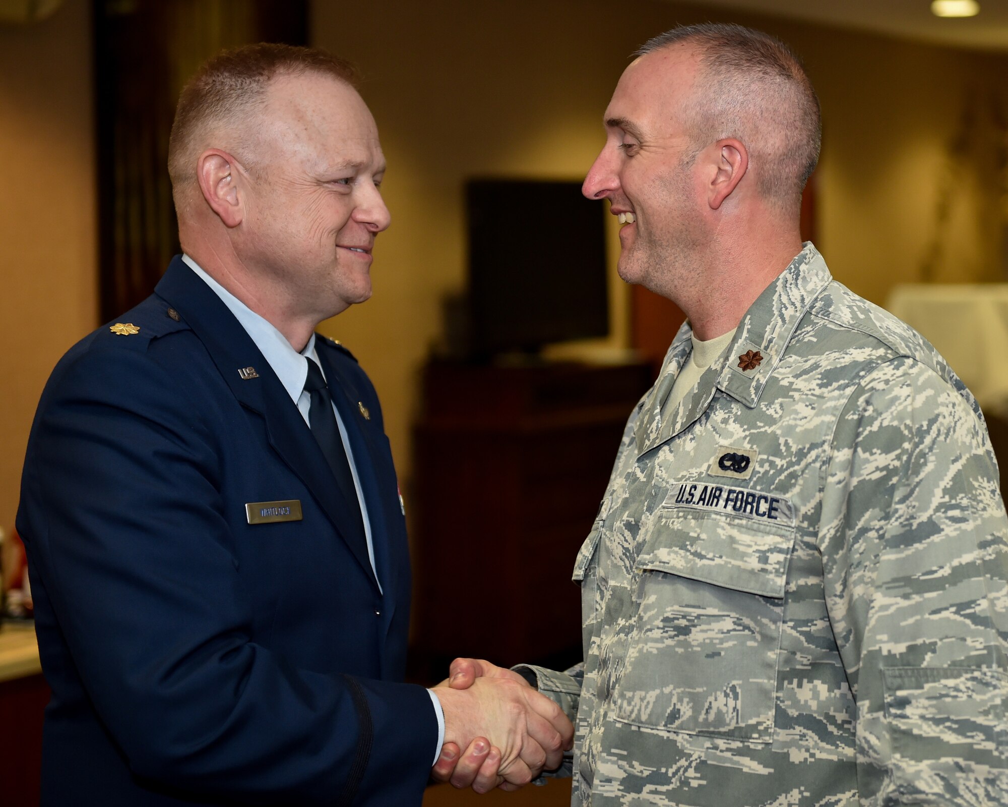 Maj. Russell R. Whitlock took command of the 910th Communications Squadron (CS) from Lt. Col. Kelly J. Quidley June 3, 2018, here.