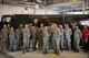 Current and former chief master sergeants present a gift to Chief Master Sgt. Jim Calhoun, 23d Logistics Readiness Squadron superintendent, during Calhoun’s retirement ceremony, June 1, 2017, at Moody Air Force Base, Ga. Calhoun entered the Air Force in August of 1991 and served in numerous positions within fuels management and logistics readiness throughout his career. (U.S. Air Force photo by Senior Airman Daniel Snider)