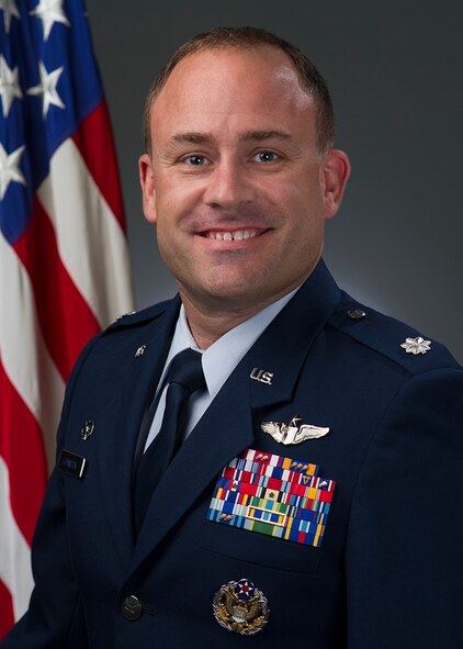 Lt. Col. Taylor Johnston, official photo, U.S. Air Force