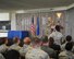 U.S. Army Command Sgt. Maj. John Wayne Troxell, senior enlisted advisor to the chairman of the Joint Chiefs of Staff, takes questions from Airmen during an enlisted all-call at Joint Base Pearl Harbor-Hickam, Hawaii, May 29, 2018. Troxell spent time speaking to Airmen about building relationships with other services and our international partners, total force fitness and the importance of the enlisted force. (U.S. Air Force photo by Master Sgt. Taylor Worley)