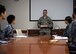 Col. Todd Wydra, 374th Maintenance Group commander, thanks Koku-Jieitai maintenance officers for visiting