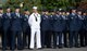 Military personnel stand in formation during a Memorial Day ceremony at Yokota Air Base