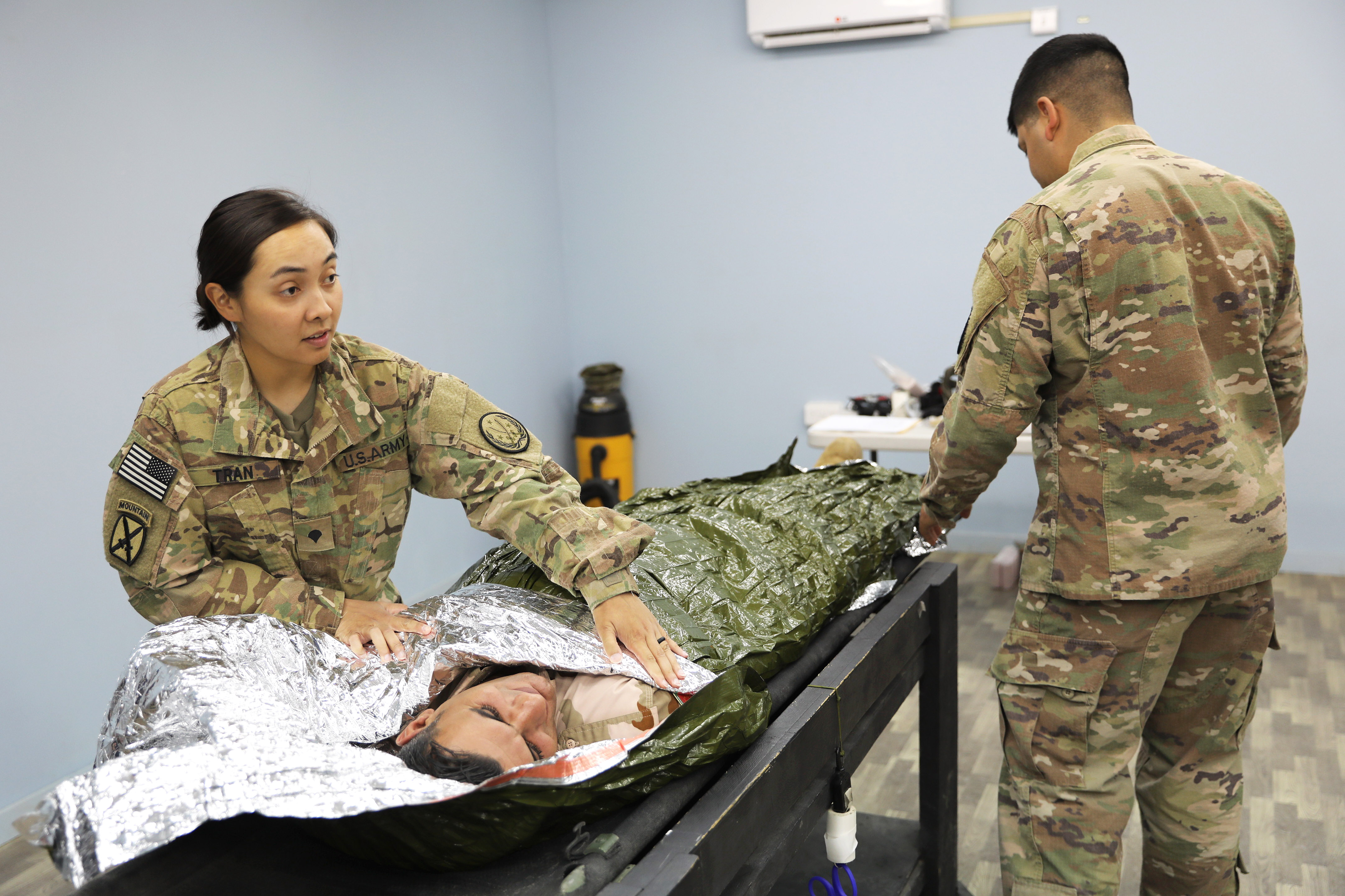 Wrapping a casualty
