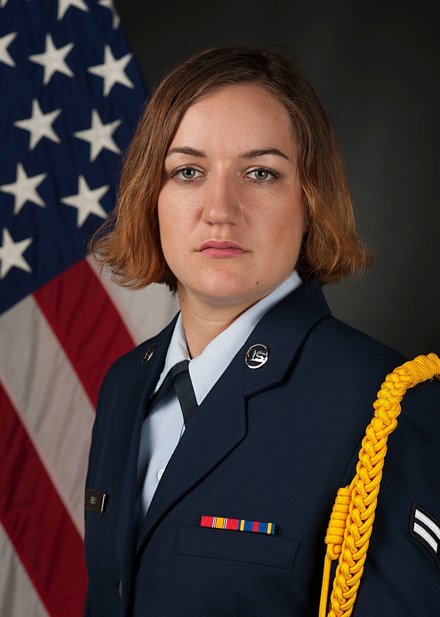 A portrait taken while in studio training at the Defense Information School, Fort George G. Meade, Maryland. (Courtesy photo)