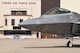 A F-22A Raptor is shown during start-up in front of the Base Operations section on the Tinker Air Force Base flight line Sept. 13, 2017, Tinker Air Force Base, Oklahoma.