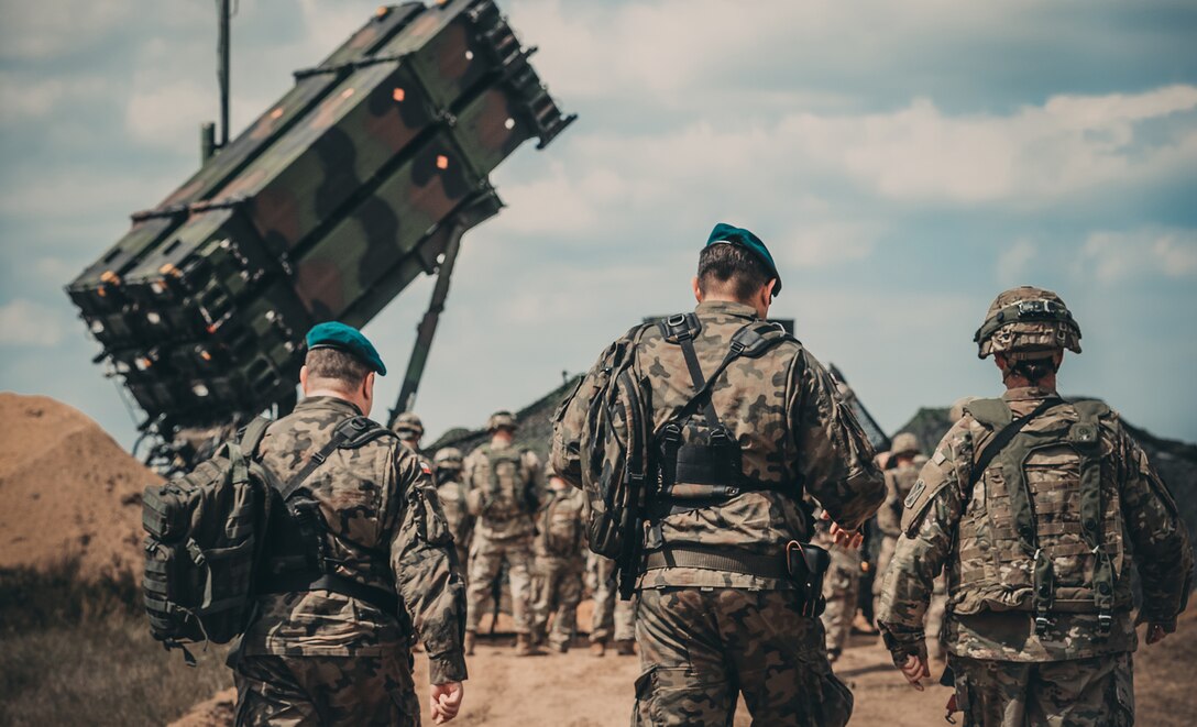 Service members from the U.S. Army and the Polish Land Forces