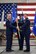 Lieutenant General Mark D. Kelly, 12th Air Force commander, presents the one star flag to Brig. Gen. David B. Lyons, 12th Air Force vice commander, during Lyons’ promotion ceremony from colonel to brigadier general May 30, 2018, at Hill Air Force Base, Utah. (U.S. Air Force photo by Todd Cromar)