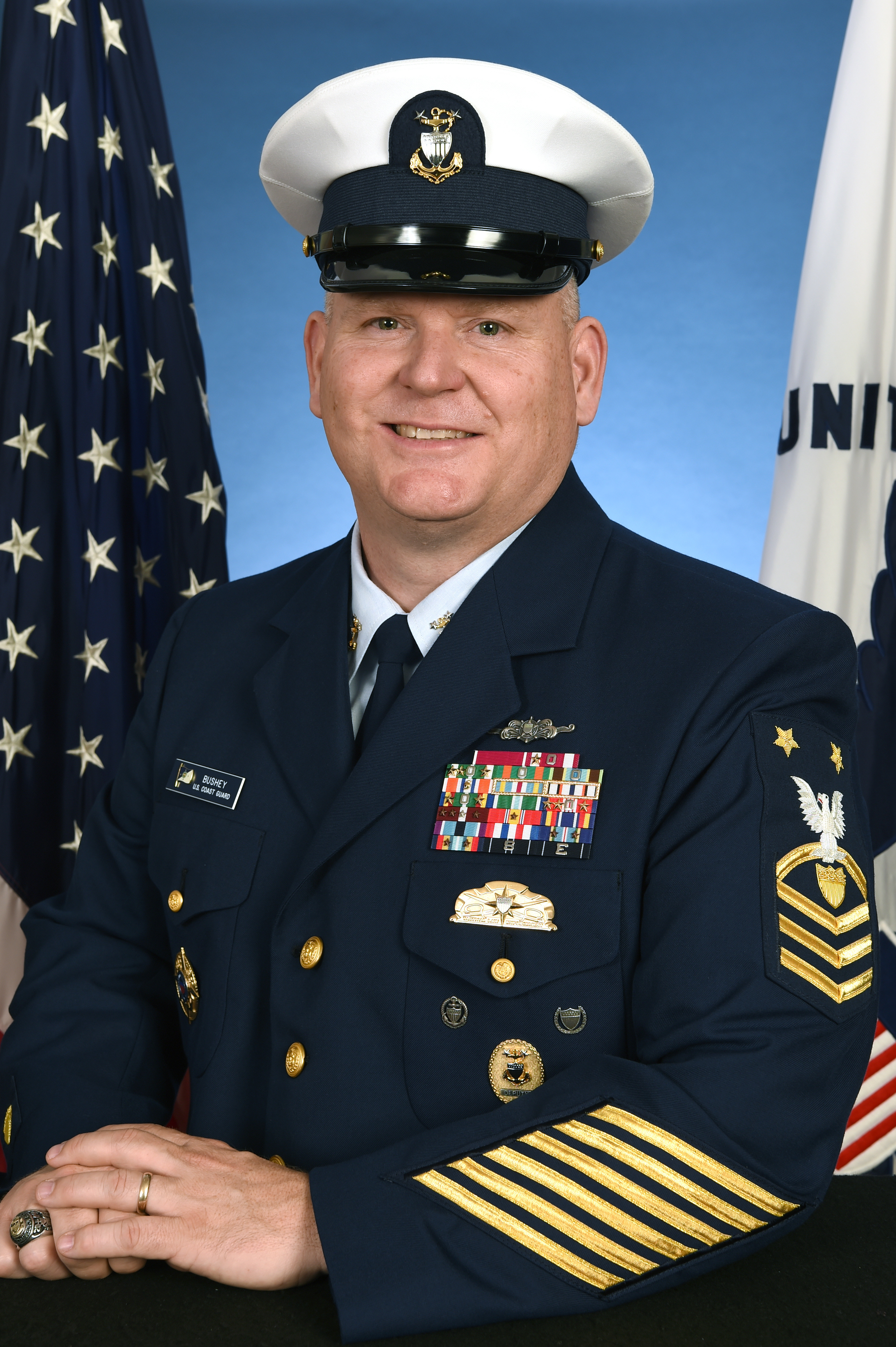 Command Master Chief Charles R Rob Bushey United States Coast