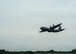 A C-130J Super Hercules assigned to the 37th Airlift Squadron takes off from Cherbourg Airfield, France, May 31, 2018. More than 60 Airmen from Ramstein Air Base, Germany, arrived in the Normandy region to conduct annual exercises commemorating the Battle of Normandy. (U.S. Air Force photo by Senior Airman Joshua Magbanua)