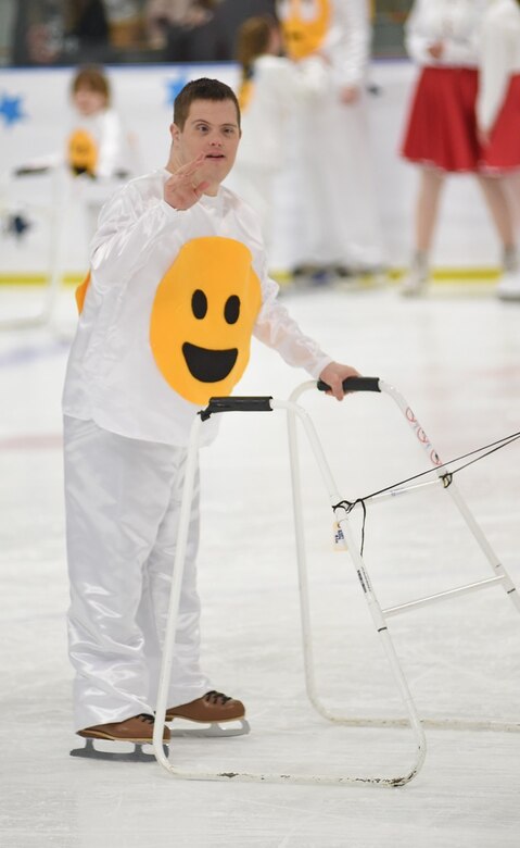 Karen Keil, Buffalo District Environmental Toxicologist, performed with the Gliding Stars of Western New York as a volunteer assistant skater at its 14th annual ice show at the Northtown Center in Amherst, NY, Apr. 14, 2018.