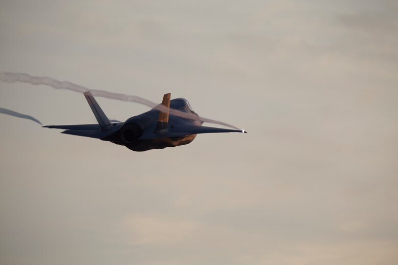 A UK F-35B Lightning II takes off from Marine Corps Air Station Beaufort June 6.