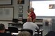 John Hemsley from the New York City Fire Department, Local 854, discusses ways to deal with stressful situations with the Wright-Patterson AFB firefighters. The firefighters attended a two-day Post-Traumatic Stress Disorder/Peer Support program training June 5-6. (U.S. Air Force photos/Stacey Geiger)