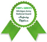 The green ribbon of the Michigan Army National Guard's Safety Office, which won national recognition for its programs.