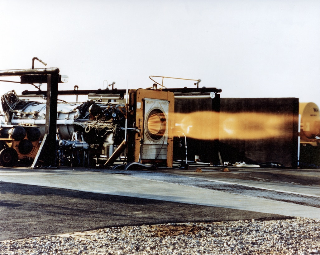 #OTD 6 Jun 1959 at Edwards - The first ground test of Thiokol’s XLR-99 liquid fueled rocket engine for the X-15 took place at the Static Test Stand.  Delivering 50,000 lbs of thrust at ground level, it was the most powerful and complex throttleable rocket propulsion system in the world.