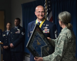 Chief Master Sgt. Lance Jordan retires.