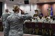 U.S. Air Force Lt. Col. Thomas “Jason” Telfer, 39th Medical Support Squadron commander, renders his first salute as commander to the 39th MDSS Airmen at Incirlik Air Base, Turkey, June 8, 2018.