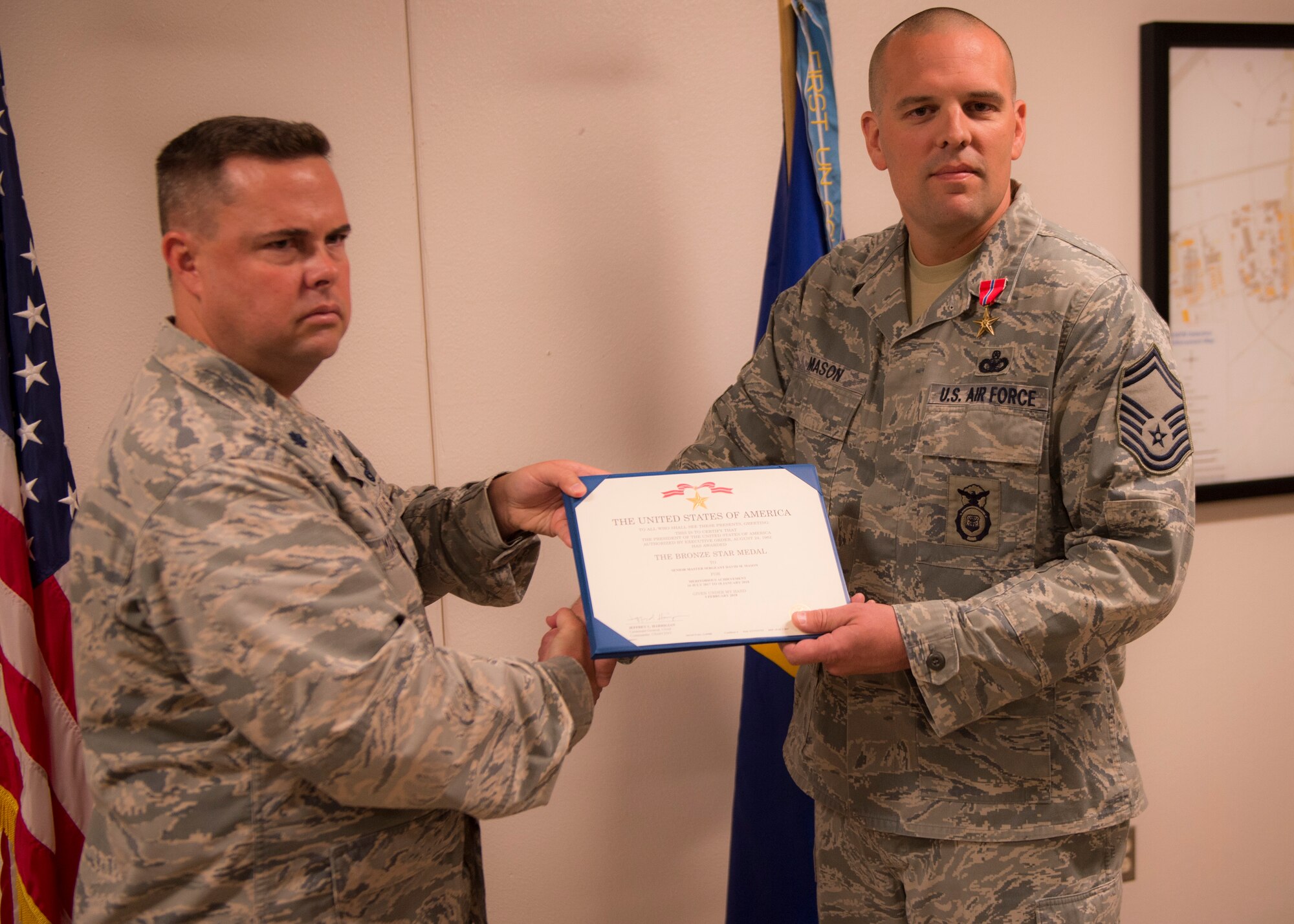 Senior Master Sgt. receives Bronze Star Medal