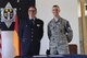 Ingolf Hubert, left, Polizei head of department of education and training, and U.S. Air Force Lt. Col. Jason Sleger, 569th U.S. Forces Police Squadron commander, pose for a photo after signing a memorandum of agreement on Kapaun Air Station, Germany, June, 6, 2018. The 569th USFPS and Polizei partnership demonstrates a model of American and German partnership.