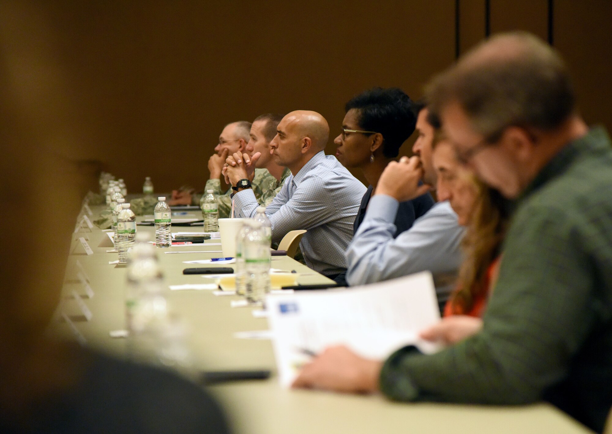 Mississippi representatives from state and local communities and various civic leaders attend the Air Force Community Partnership Conference at the Biloxi Civic Center in Biloxi, Mississippi, June 6, 2018. Over 60 people were in attendance from the local community and Keesler Air Force Base leadership. (U.S. Air Force photo by Kemberly Groue)