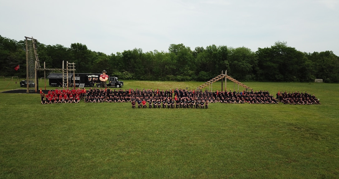 Nearly 200 young men and women from the upper Midwest attended Recruiting Station Des Moines’ All-Hands Future Marine function, June 6-7, at Camp Dodge, Iowa, to prepare for recruit training. The future Marines, commonly known as poolees, traveled from Nebraska, South Dakota, Illinois, Wisconsin and across Iowa to take part in team building and physical training events they will experience at either Marine Corps Recruit Depot Parris Island, S.C., or MCRD San Diego, Calif. During the all-hands function, each of the 10 recruiting substations, or RSS, competed against one another in events such as log runs, where Marines and their poolees donned flak jackets and Kevlar helmets and raced against other teams while holding a log. Other events were more individual-based such as the initial strength test, or IST, which is a shortened version of the Marine Corps physical fitness test.