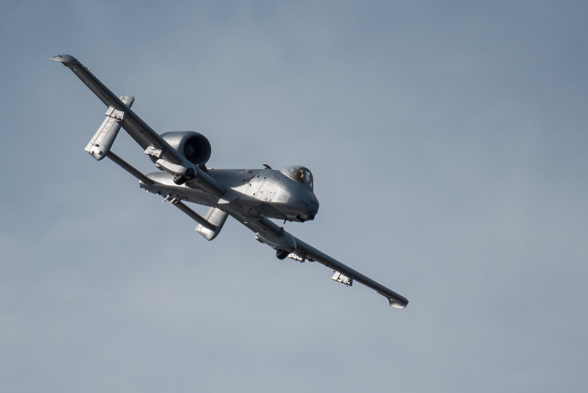 The U.S. Air Force A-10C Thunderbolt II Demo Team was one of the marquee acts at this year’s Thunder Over Louisville air show in Louisville, Ky., April 21, 2018. The team is based at Davis-Monthan Air Force Base, Ariz. The Kentucky Air National Guard once again served as the base of operations for military aircraft participating in the show, providing essential maintenance and logistical support. (U.S. Air National Guard photo by Lt. Col. Dale Greer)