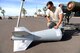 An ammunitions maintainer from the 56th Equipment Maintenance Squadron prepares to assemble a bomb June 6, 2018, at Luke Air Force Base, Ariz. The 56th EMS is preparing to send a 10-man team of ammo maintainers to compete in the first ever Air Force Combat Munitions competition, taking place June 11-14, 2018, at Beale Air Force Base, Calif. (U.S. Air Force photo by Senior Airman Ridge Shan)