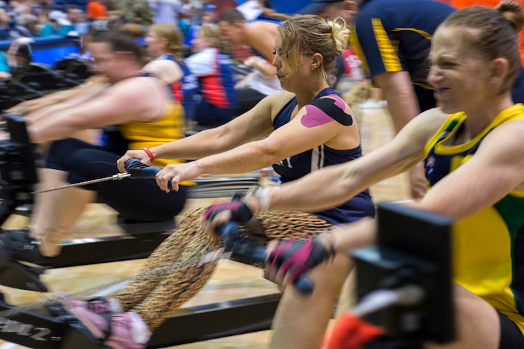 Wounded warrior athletes compete in rowing events during the 2018 Department of Defense Warrior Games at the U.S. Air Force Academy in Colorado Springs, Colo., June 6, 2018. Photos by multiple DoD photographers 