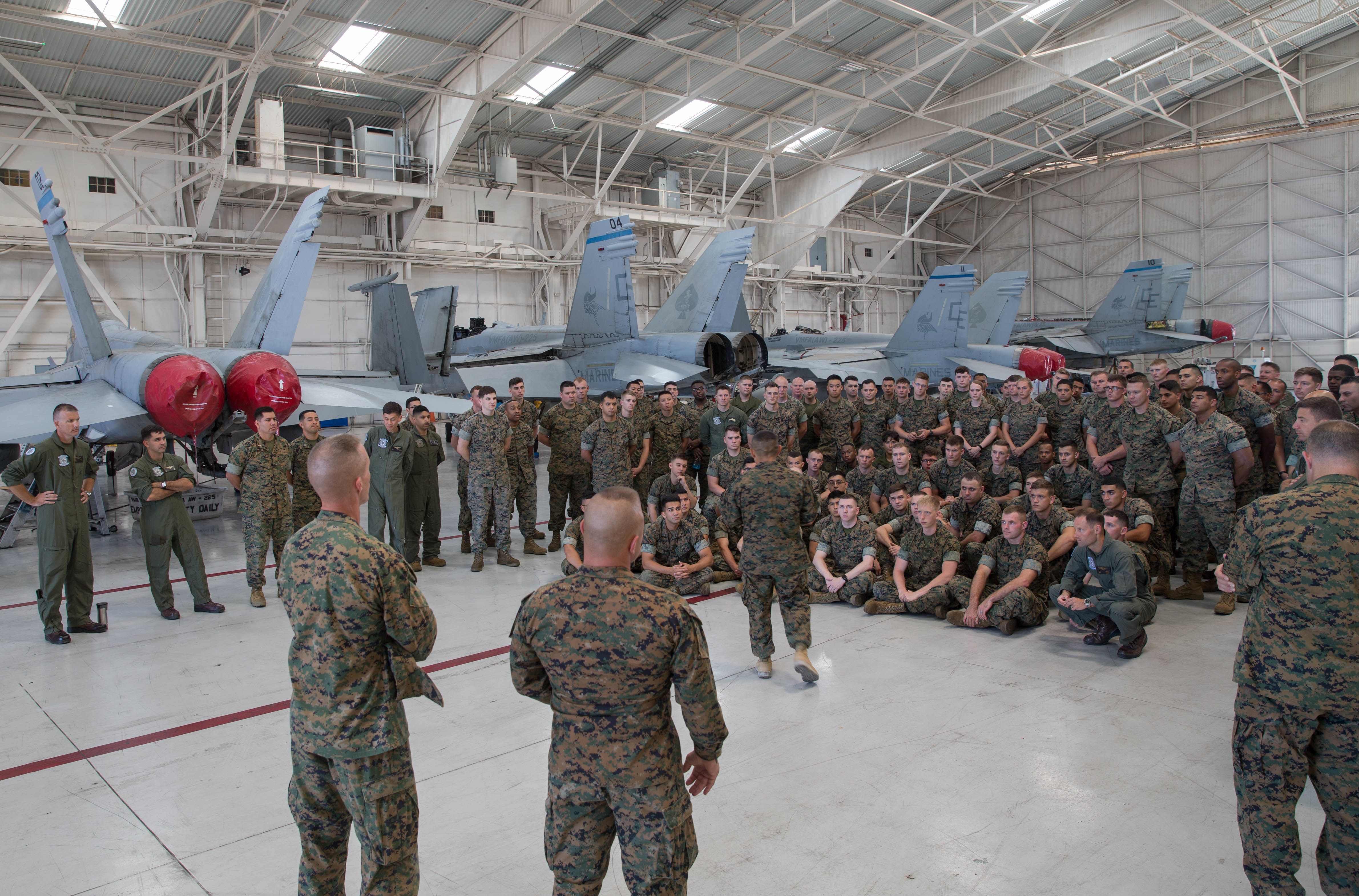 Marine Air Ground Task Force 23 senior leaders visit Marines with