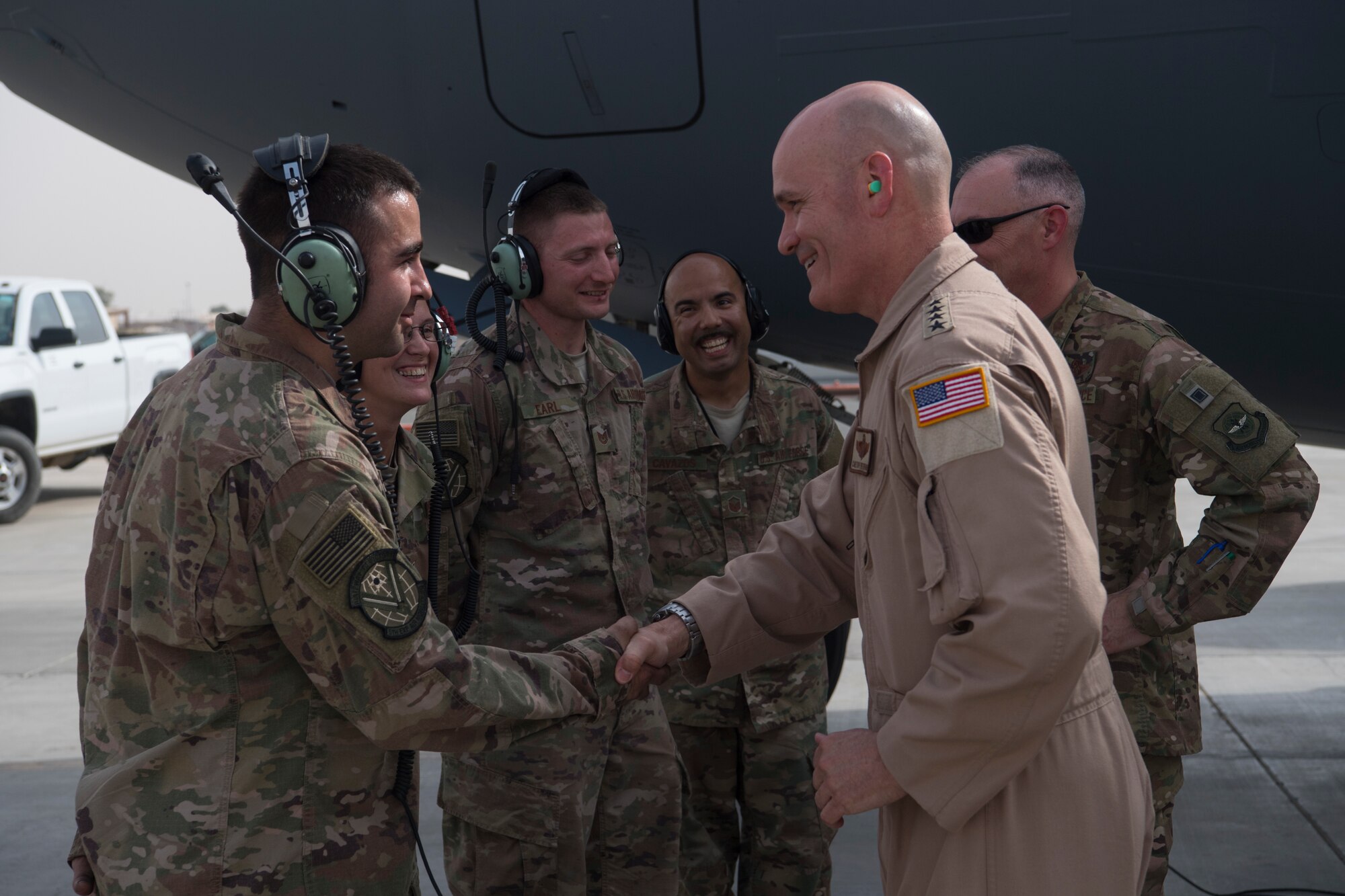 AMC commander stops by The Rock