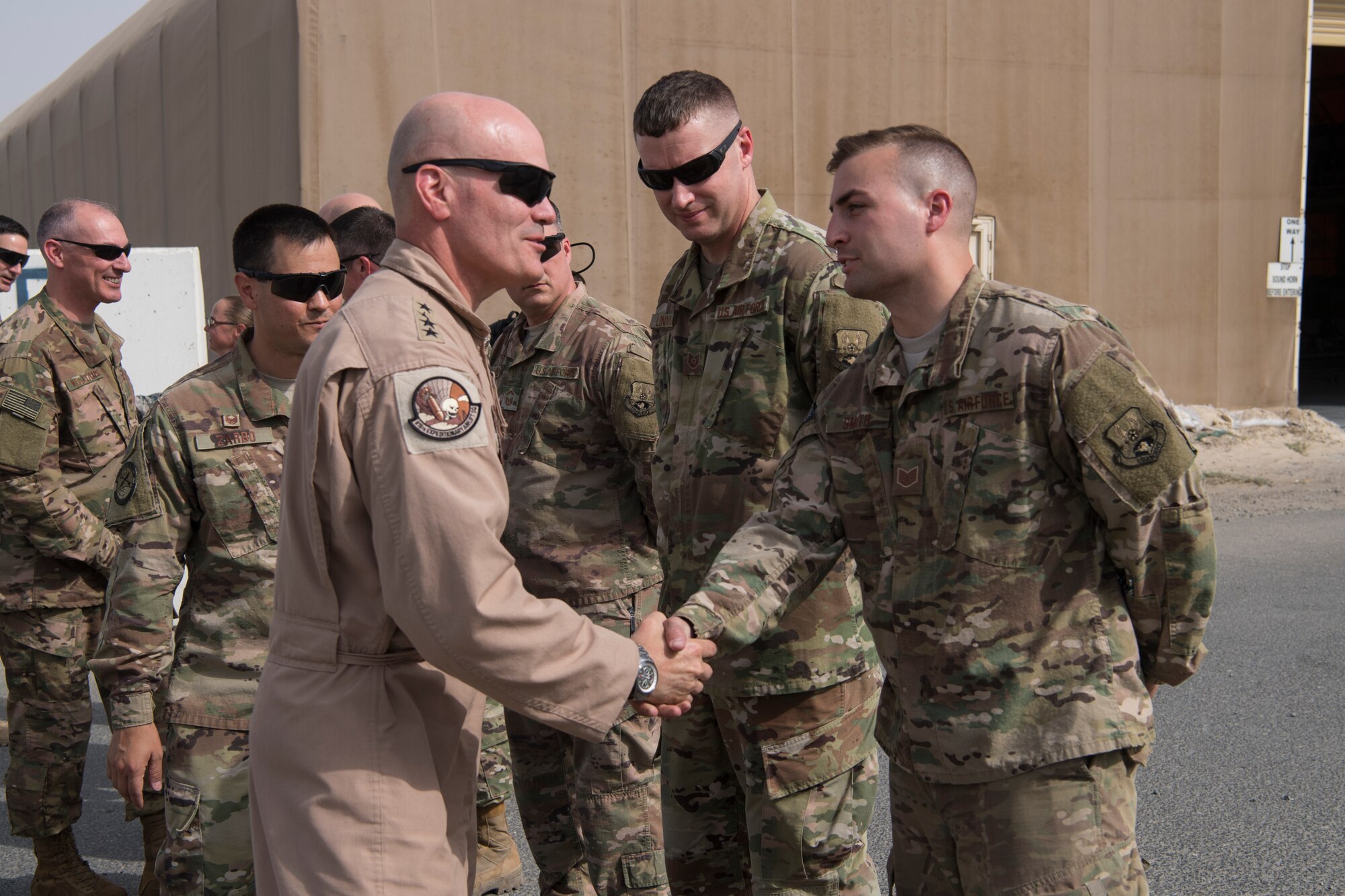 AMC commander stops by The Rock