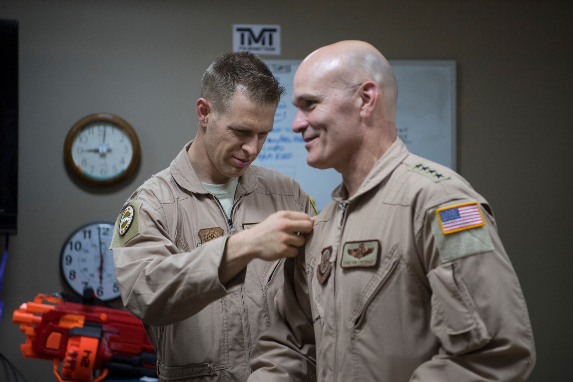 AMC commander stops by The Rock